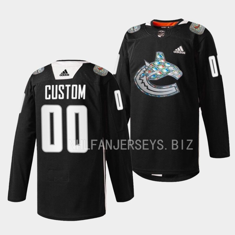 custom canucks black 2023black history month ethiopian canadian heritage jersey