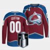 custom canucks burgundy 2022 stanley cup playoffs authentic pro jersey