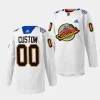 custom canucks white 2023christmas night pre game sweater jersey