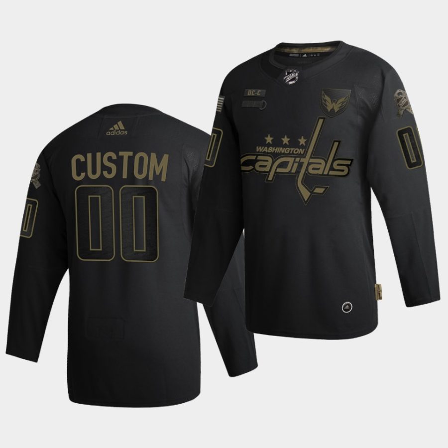 custom capitals black 2020 veterans day authentic jersey