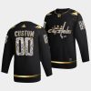 custom capitals black 2022 stanley cup playoffs diamond edition jersey