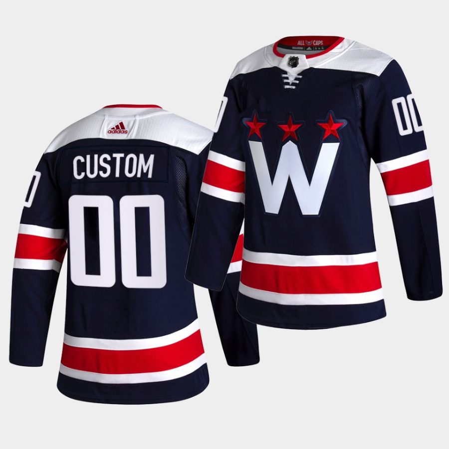 custom capitals navy alternate third authentic jersey