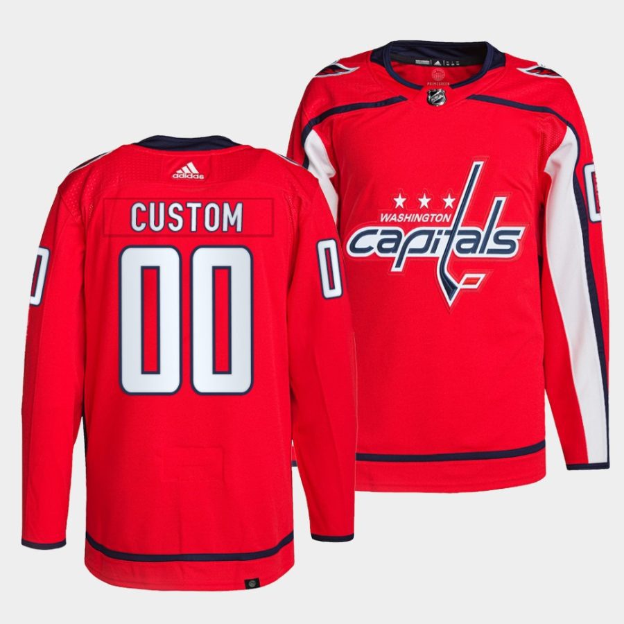 custom capitals red primegreen authentic home jersey