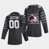 custom colorado avalanche gray 2020 nhl all star game jersey