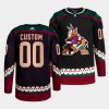 custom coyotes black primegreen authentic home jersey