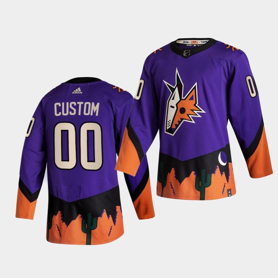 custom coyotes purple 2021 reverse retro authentic jersey