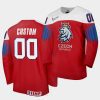 custom czech republic 2020 iihf world championship red jersey