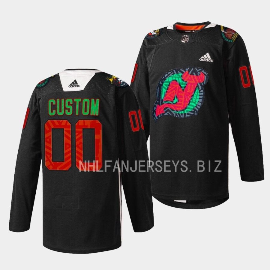 custom devils black 2023black history celebration warm up jersey