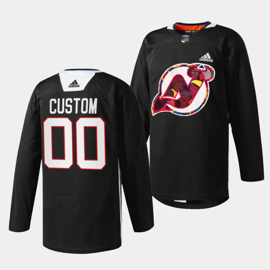 custom devils black 2024 black history celebration specialty jersey