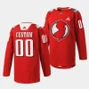 custom devils red 2023 fan appreciation warm up jersey