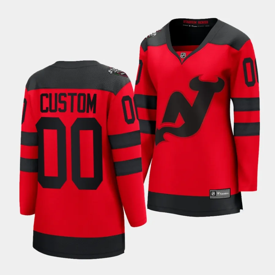 custom devils red 2024 nhl stadium series women jerseys