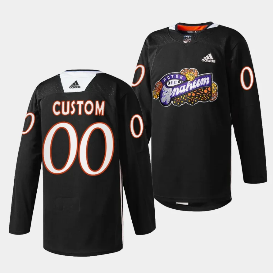 custom ducks black 2023 dia de muertos special jersey