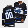 custom ducks black hawks authentic jersey