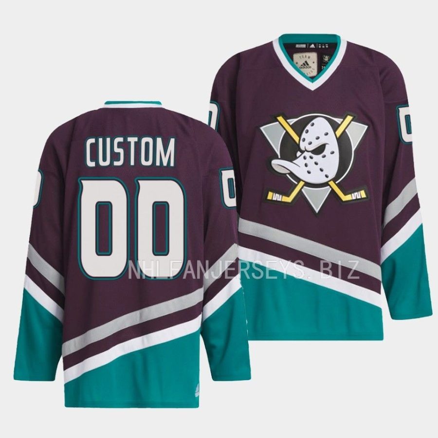 custom ducks black team classics 1993 hockey jersey