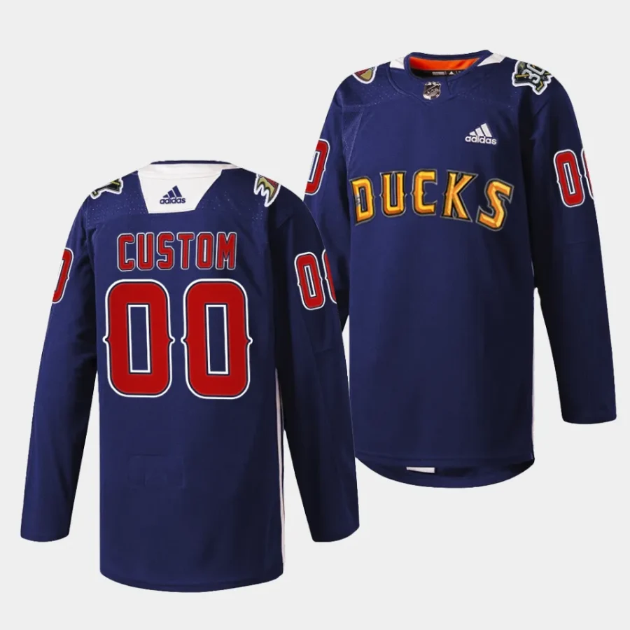 custom ducks navy 2024 angels night special jersey