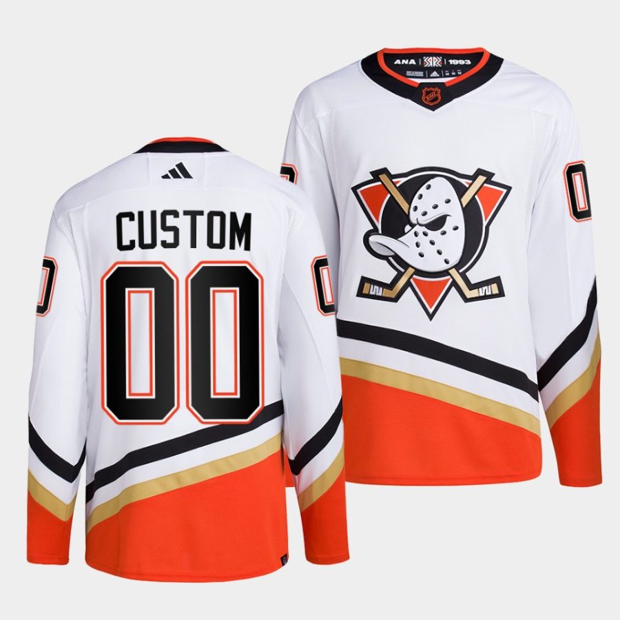 custom ducks white 2022reverse retro 2.0 authentic primegreen jersey