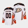 custom ducks white authentic away jersey