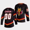 custom flames black 2021 reverse retro special edition authentic jersey