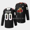 custom flames black 2023indigenous celebration night warmup jersey