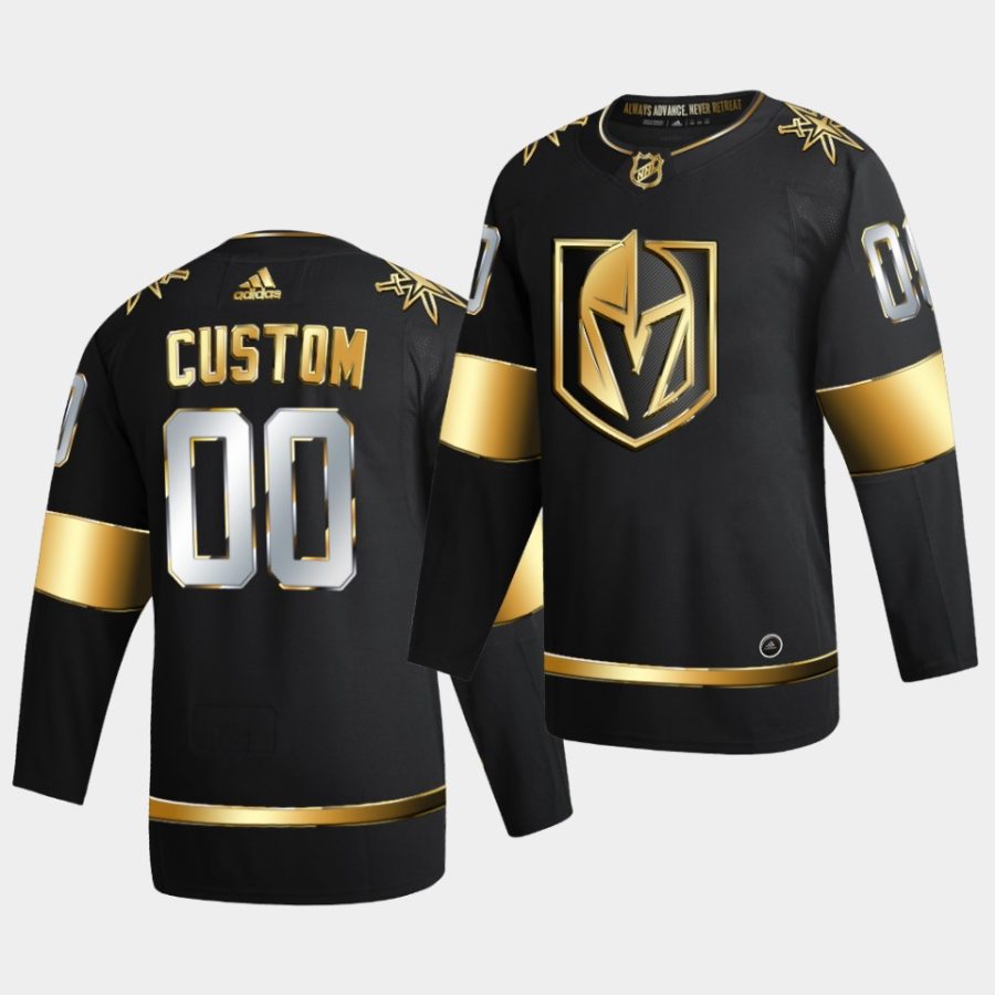 custom golden knights 2020 21 black golden edition limited authentic jersey