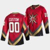 custom golden knights red 2021 reverse retro authentic jersey