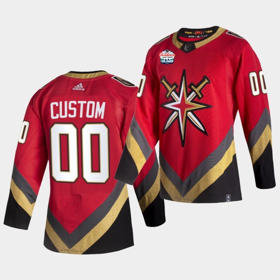 custom golden knights red lake tahoe 2021 nhl outdoors sunday jersey