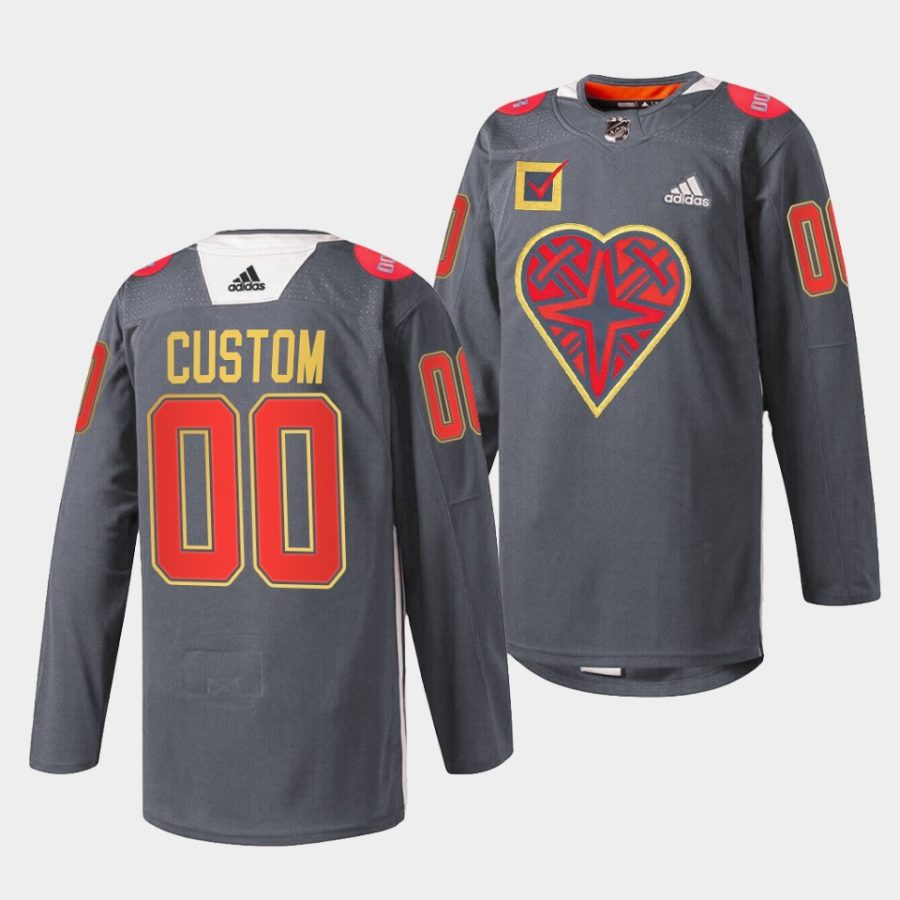 custom golden knights warm up 2022donorawareness black jersey