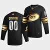 custom hurricanes 2020 21 black golden edition limited authentic jersey