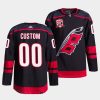 custom hurricanes black 25th anniversary logo alternate jersey