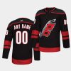 custom hurricanes black alternate authentic jersey