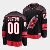 custom hurricanes black primary home breakaway player jersey