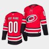 custom hurricanes red home adidas jersey