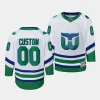 custom hurricanes whalers youth whitereplica jersey