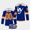 custom islanders authentic alternate 50th anniversary royal jersey