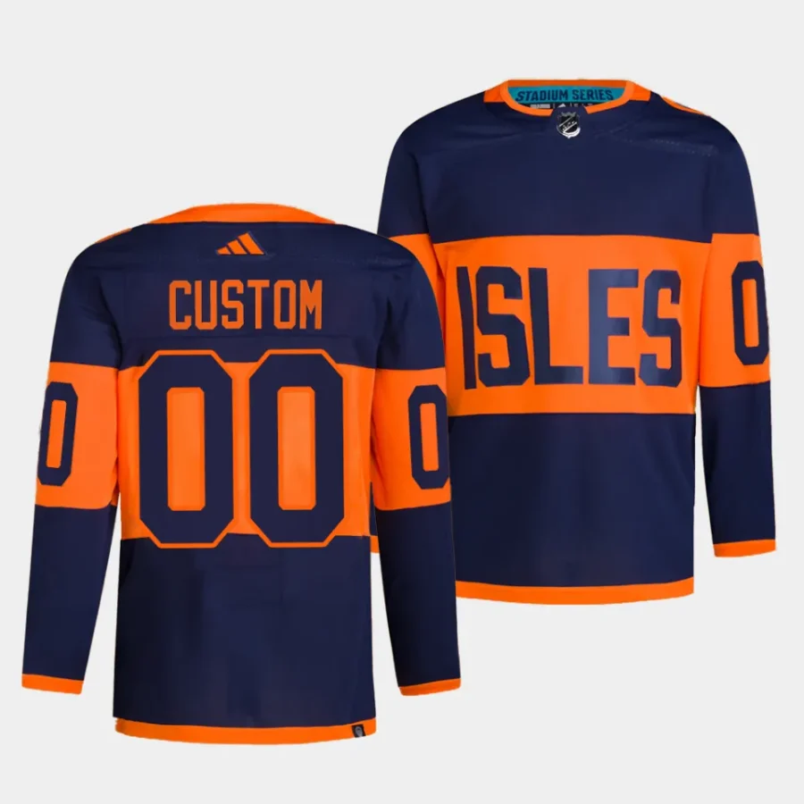 custom islanders navy 2024 nhl stadium series authentic pro jersey