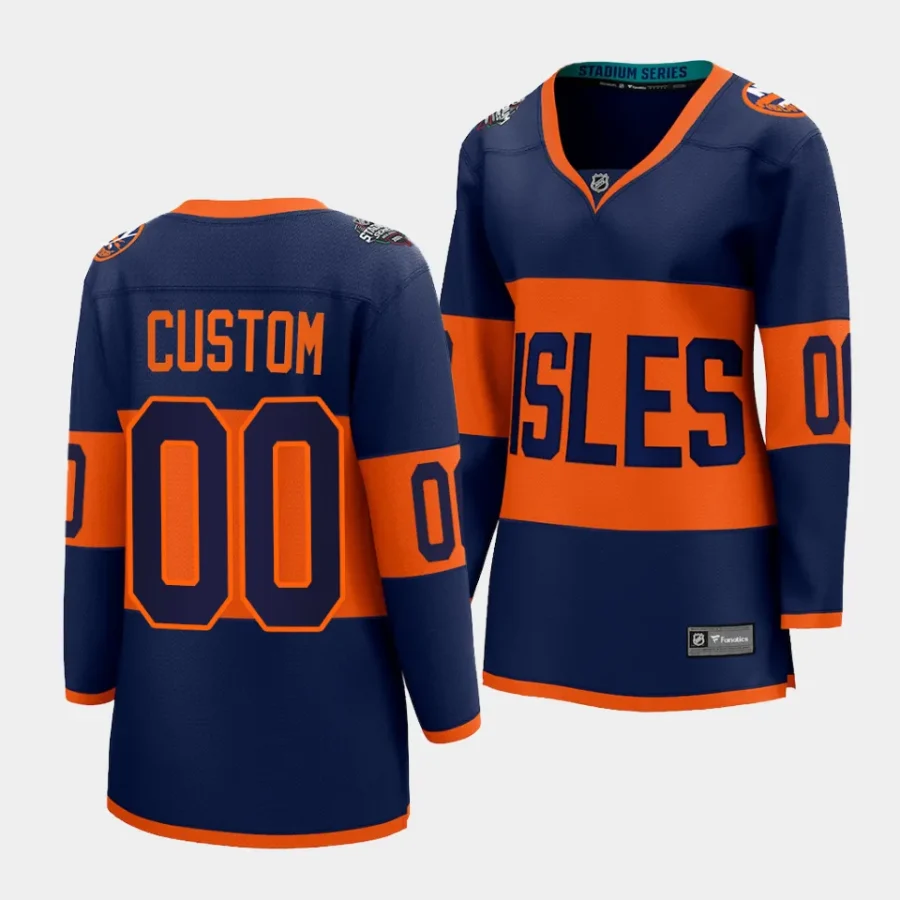 custom islanders navy 2024 nhl stadium series women jerseys