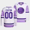 custom islanders white 2021 hockeyfightscancer primegreen jersey