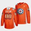 custom jets indigenous warmup 2022 wasac night orange jersey