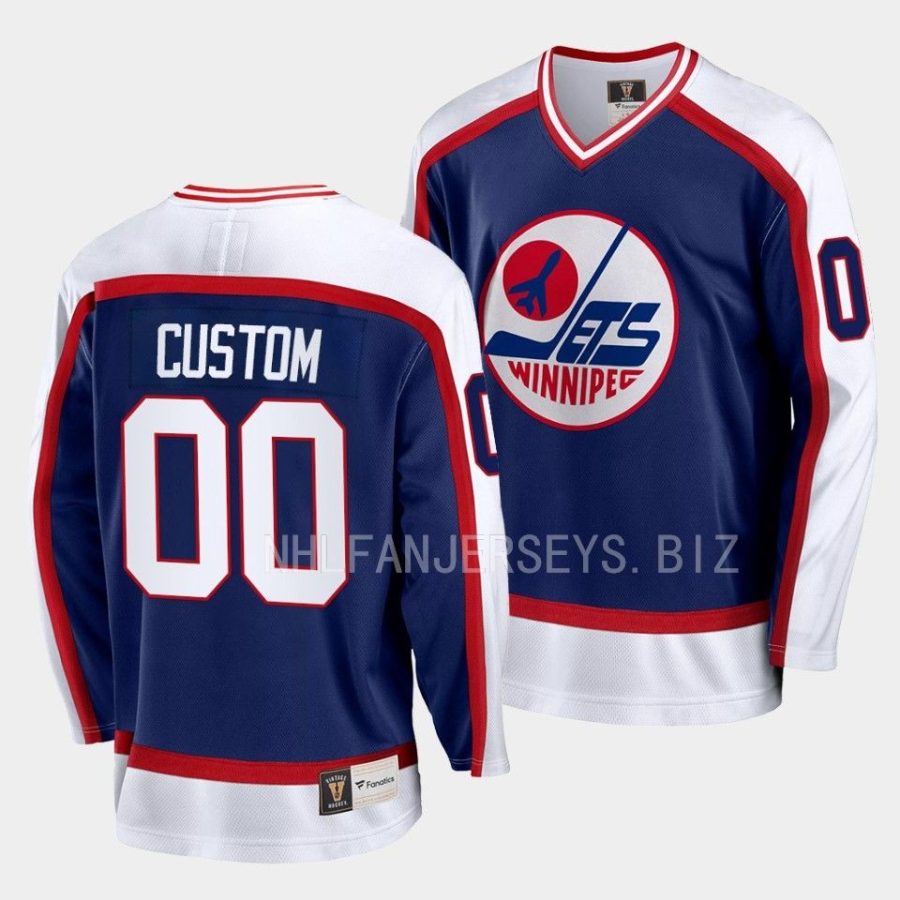 custom jets navy 2022 90s night vintage jersey