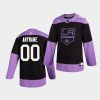 custom kings black hockey fights cancer practice jersey