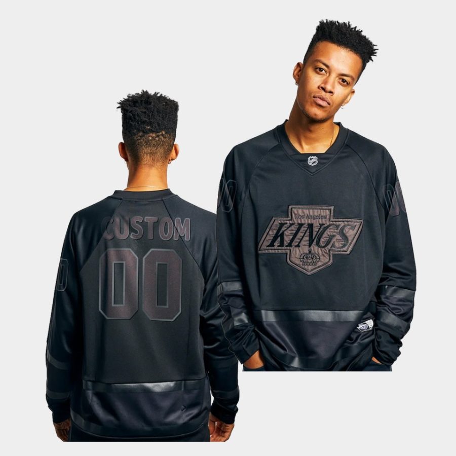 custom kings black majestic athletic 2021 replica jersey