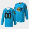 custom kings warm up 2022pride night blue jersey