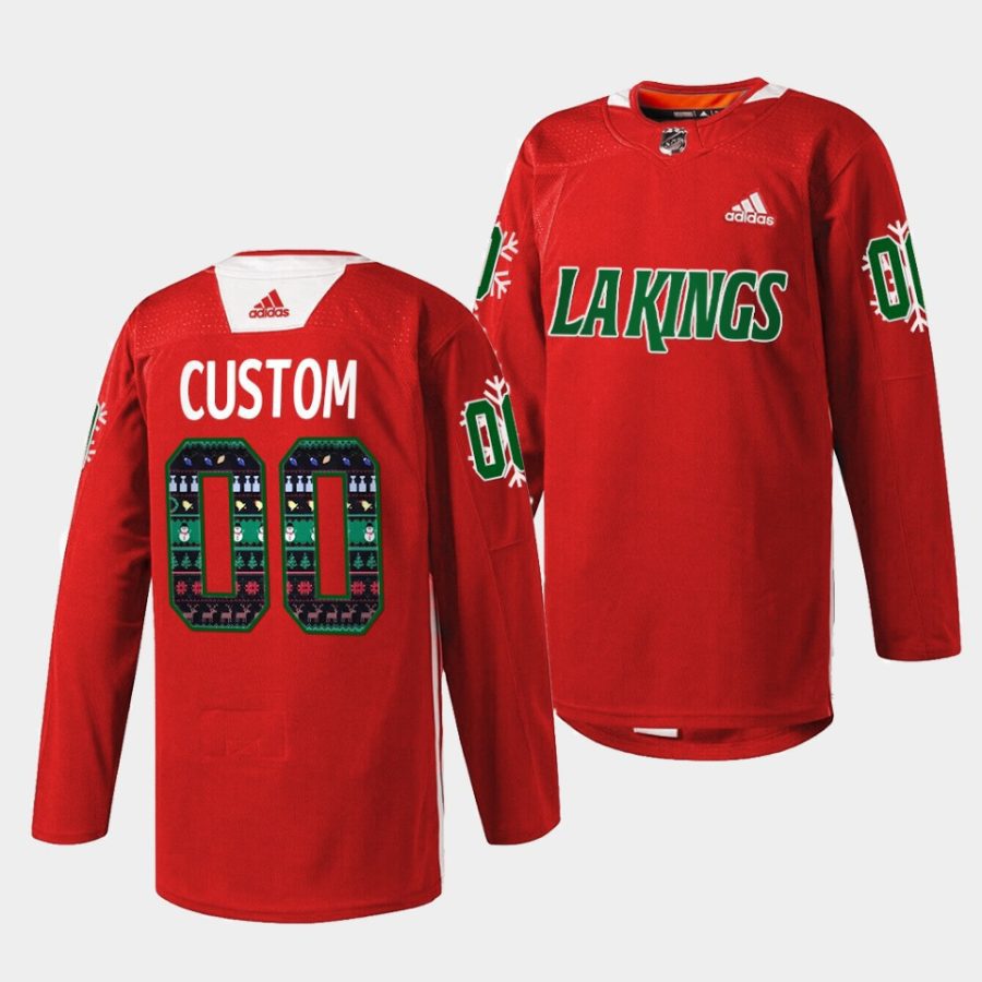 custom kings warm up holiday sweater red jersey