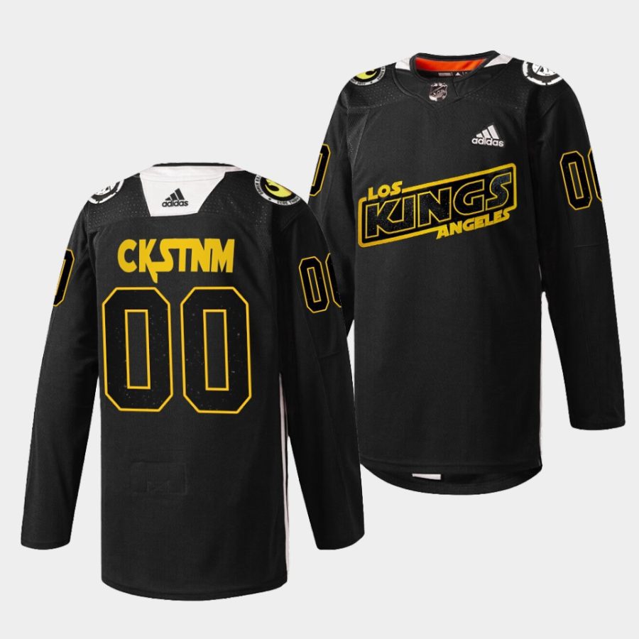 custom kings warmup 2022star wars night black jersey