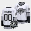 custom la kings white 2023 frozen fury alternate jersey