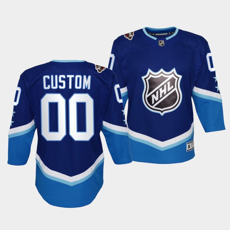 custom las vegas 2022 nhl all star youth blue jersey