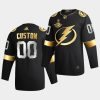 custom lightning black 2020 stanley cup champions authentic golden limited jersey