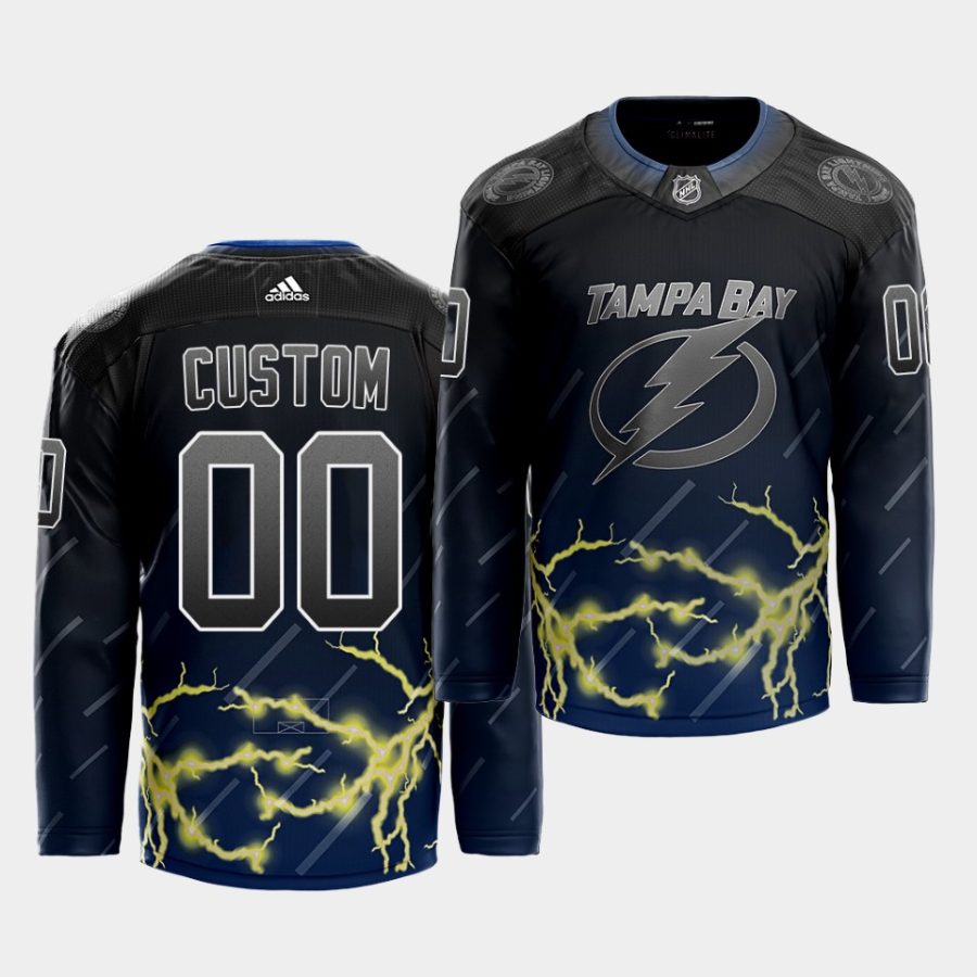 custom lightning city concept black jerseys