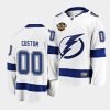 custom lightning white 2021 central division patch away jersey