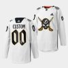 custom lightning white 2023gasparilla inspired skull logo jersey